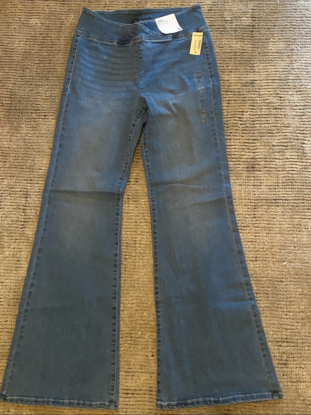 NWTs High-Rise Blue Flared Jeans for Women
